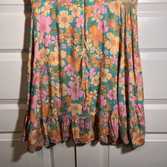 Petal & Pup Jefree Retro Floral Print Midi Dress, Women's US Size 10 - Picture 9 of 15